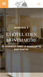 Mobile Screenshot of edenhotel-montmartre.com